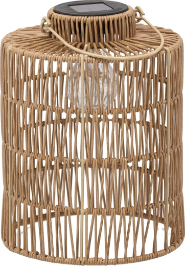 Pruun päikeselampion 27 cm LED-valgustiga