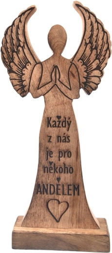 Mangopuidust ingli dekoratsioon „Igaüks meist“ 32 cm