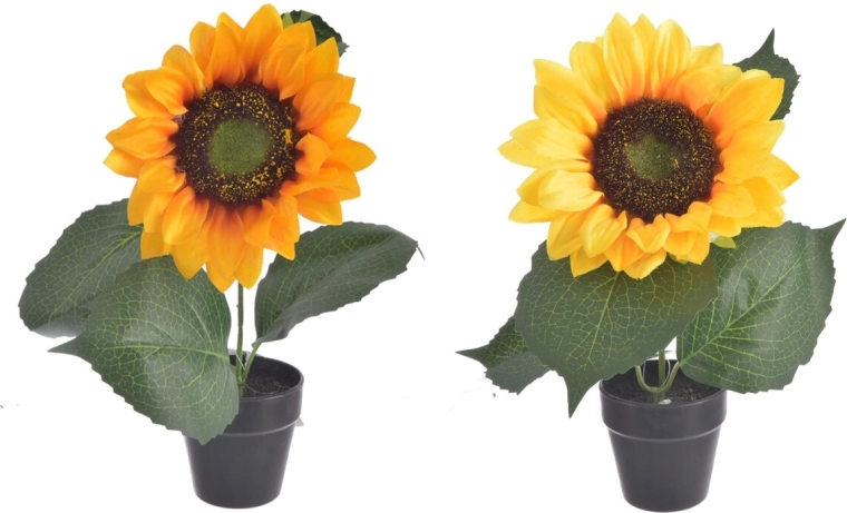 Kunstlill Päevalill 22 cm (2 varianti)