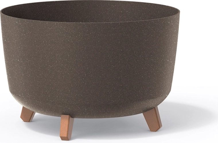 lillepott Gracia Eco Wood 23,5 cm – kohv