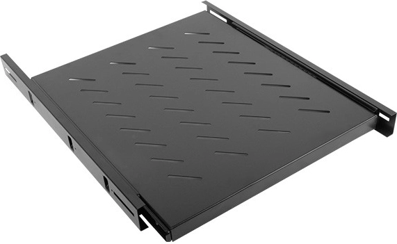 1U Sliding Shelf for 19" Cabinets 800 mm, Black