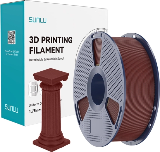 Sunlu PLA High‑Speed marmorfilament telliskivipunane