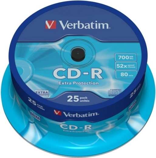 Verbatim CD-R Extra Protection 700 MB 52x, 25 tk