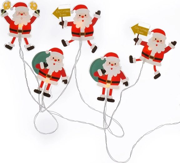 Solight LED akna valguskett Santa iminappadega, 6 LED, 120 cm