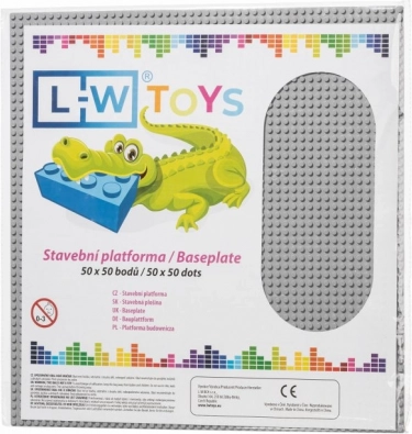 Suur ehitusplaat 50×50 nuppu – hall (ühilduv LEGO-ga)