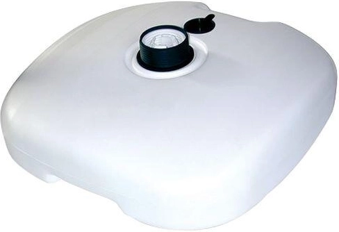 White plastic umbrella base