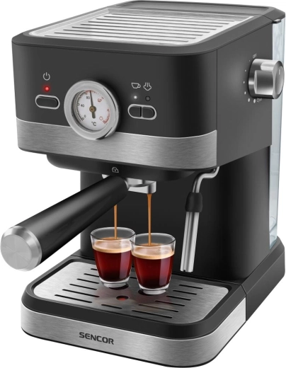 Sencor SES 1721BK kangiga espressomasin espresso ja cappuccino valmistamiseks