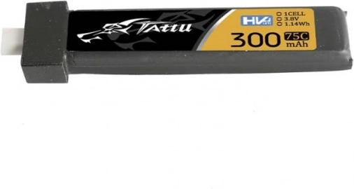 Tattu LiPo aku 300 mAh 3,8 V 75C 1S HV BT2.0 (5 tk)