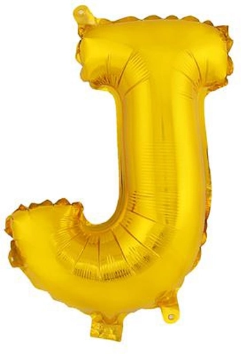 Fooliumõhupall täht J 30 cm, kuldne