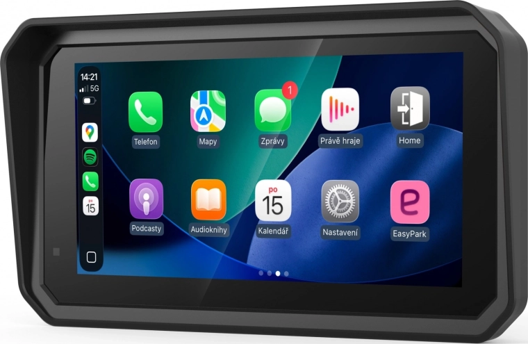 Mootorratta ekraan juhtmevaba CarPlay ja Android Auto toega – 1 tk