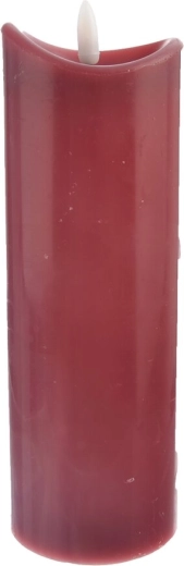 Taimeriga LED-küünal bordoopunane 20 cm