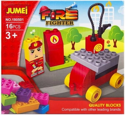 Konstruktor Jumei 3+ tuletõrjejaam 16 osa 20 × 19 cm – 1 tk