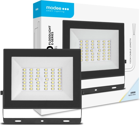 LED-prožektor MODEE E‑Series Slim 30 W, 2400 lm, 120°, külm valge