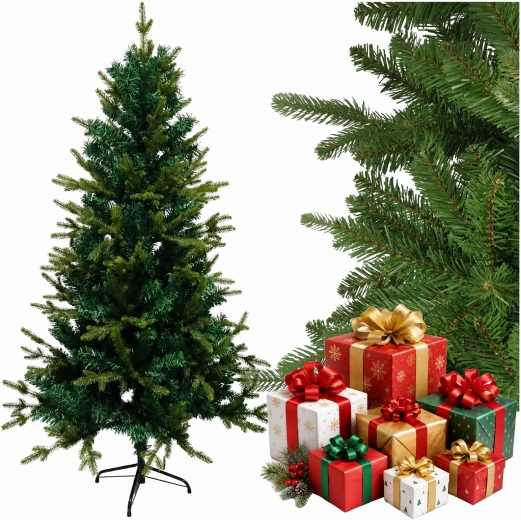 Artificial Premium green spruce Christmas tree 220 cm with stand