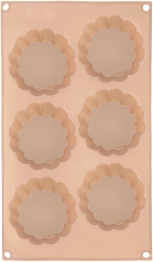 Silikoonist küpsetusvorm lillekujuline, beež 30 × 17,5 × 3 cm