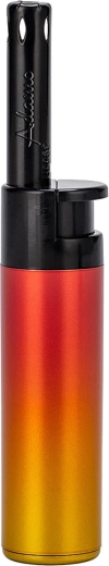 Flame jet gas lighter with long 11 cm neck, rainbow color mix