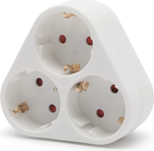 3 Schuko-pesaga jaotur