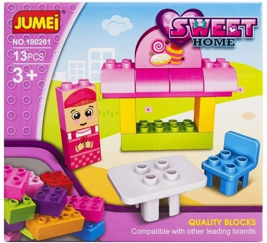 Jumei klotsid Sweet Home kondiitriäri (13 osa, 20 × 19 cm) – 1 tk