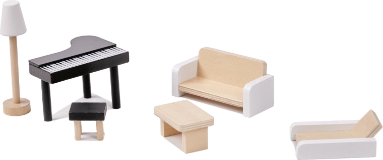 Rikkalik mööbli ja aksessuaaride komplekt