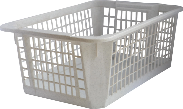 Plastikust virnastatav korv 36 × 26 × 14 cm