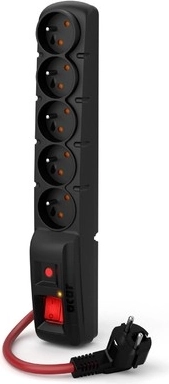 Ülepinge kaitsega pikendusjuhe Acar F5 Power 3 m, 16 A, must