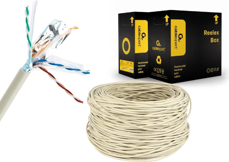 Gembird Category 6 FTP Cable, 305 m, Solid Conductor