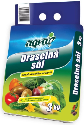 Kaaliumväetis (kaaliumisool) 3 kg AGRO