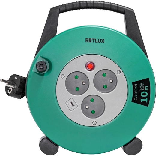 RETLUXi kaablirull USB-C-ga, 10 m