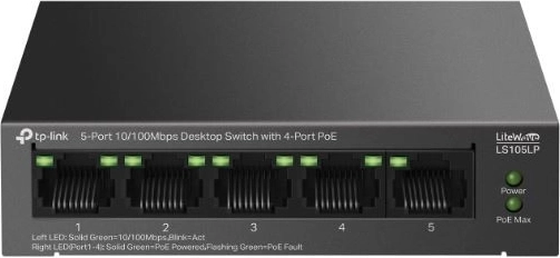 TP-Link LiteWave LS105LP 5-pordiline PoE-lüliti