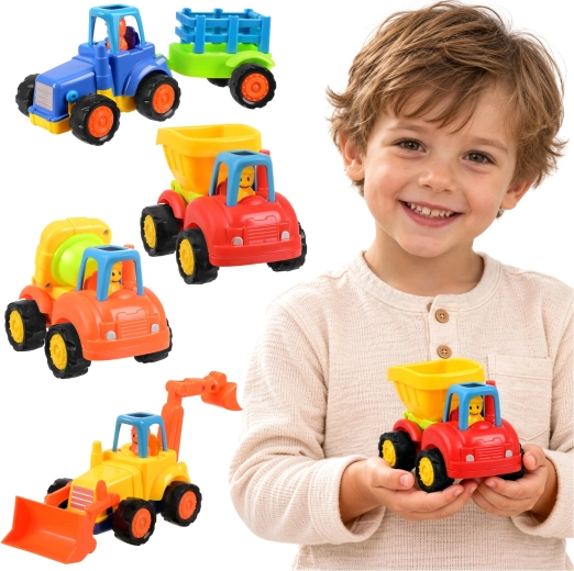 Ehitussõidukid push and go-ajamiga – 4 tk
