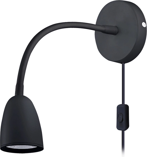 Solighti 4 W, 280 lm, 3000 K hämardatav must LED-seinalamp