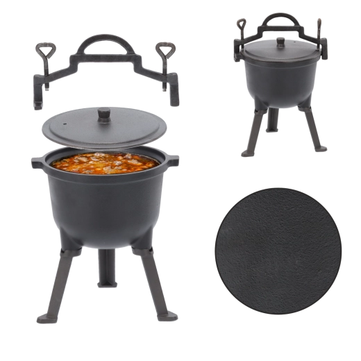 Even cooking thanks to cast iron