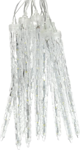 Retlux LED icicle string lights 1.8 m, 220 LEDs, cool white