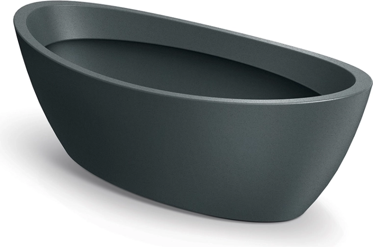 Aria Oval Planter 60 cm Graphite