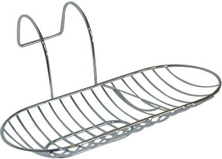 Riputatav ovaalne seebialus vanni servale, 28 × 12,5 cm, kroom