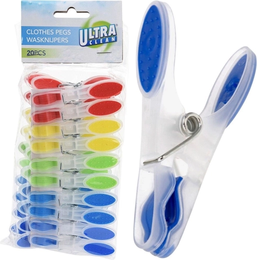 Plastic Clothes Pegs 20 pcs