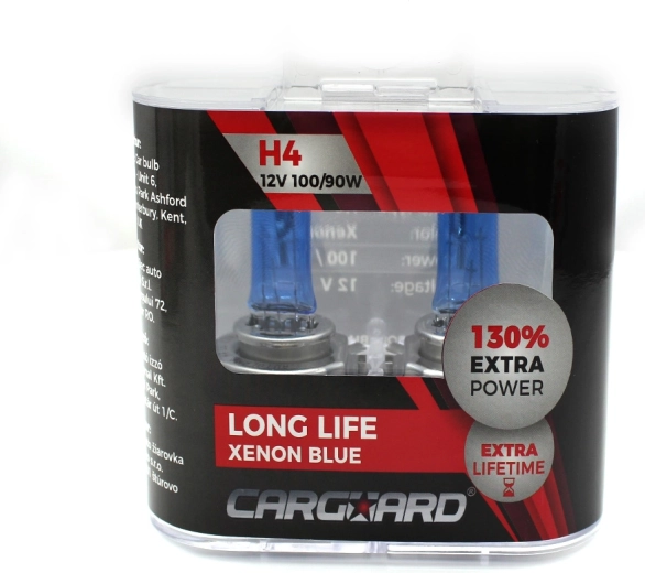 CARGUARD H4 Long Life Xenon Blue Halogen Bulb 12 V 100/90 W - 1 piece