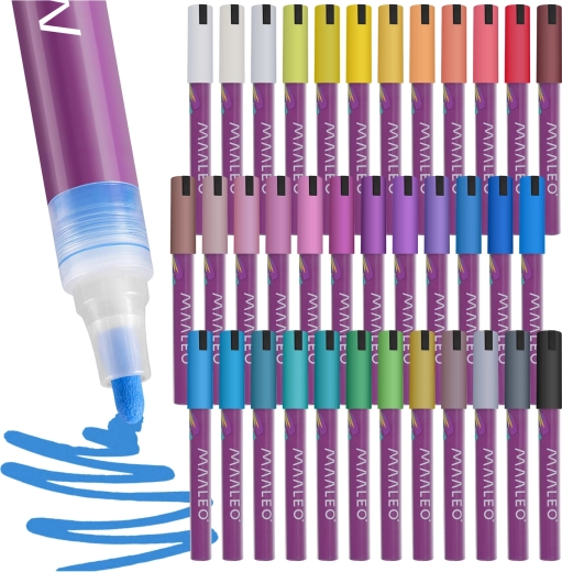 Maaleo acrylic markers – set of 36 colors