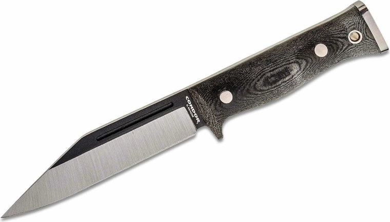 Taktikaline nuga Condor Sigrun 14,3 cm, must-hall, Micarta, Kydex + nahktupp