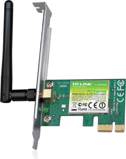 TP-LINK N150 PCI-E WiFi-kaart antenniga