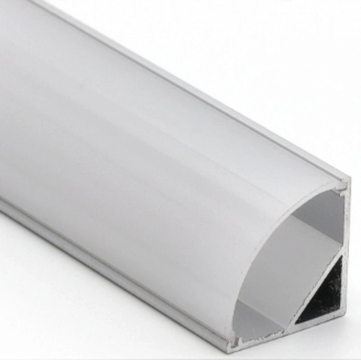 Solighti LED-ribadega nurgaline alumiiniumprofiil piimja difuusoriga, 1 m