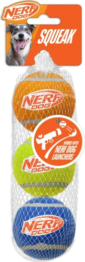 Nerf Dog piiksuvad tennisepallid koertele, 3 tk