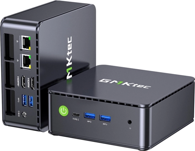 Mini PC GMKtec G11 koos AMD Ryzen Embedded R2514-ga, 16 GB RAM, 512 GB SSD ja Windows 11 Pro