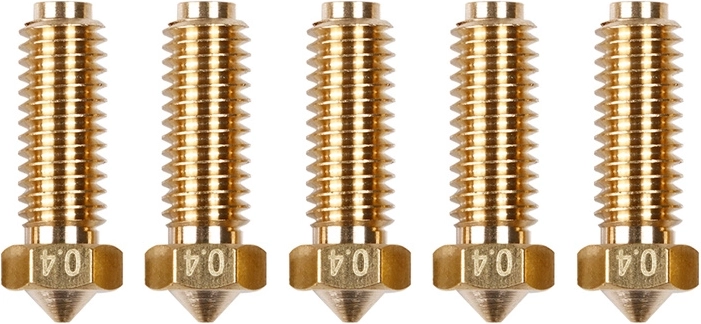 Messingotsikud 0,4 mm Anycubic Kobra 2 jaoks (5 tk)