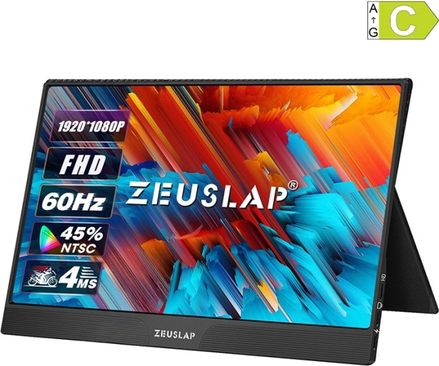 Kaasaskantav puutetundlik monitor Zeuslap Z15ST 15,6" Full HD IPS