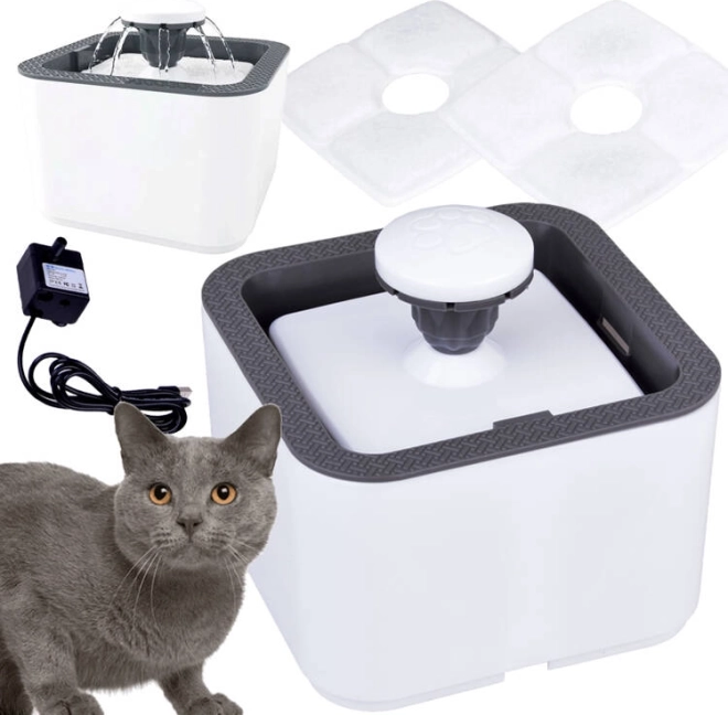 Automatic fountain for dogs and cats, 2.5 L