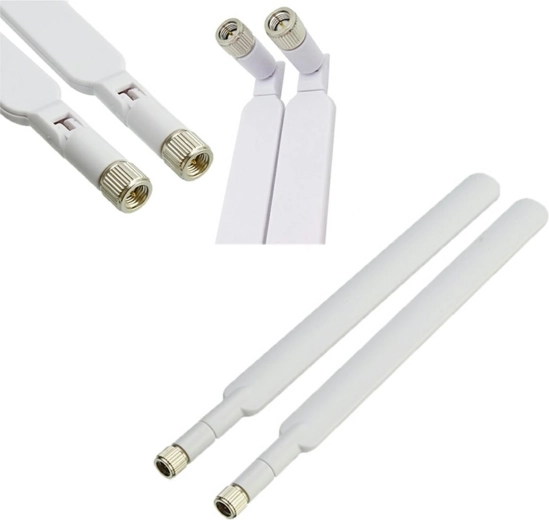 Komplekt: 2× ruumisisene kõiksuunaline LTE antenn SMA – valge