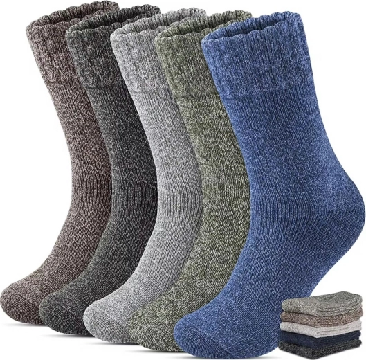Talvised meeste sokid – komplekt 5 paari (suurus 39–45)