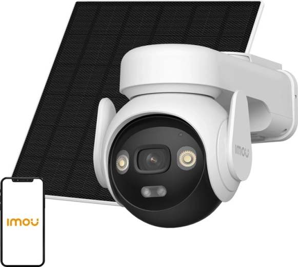 Imou AOV PT KIT 4G välitingimustesse pööratav IP-kaamera koos päikesepaneeliga 5 MP (ilma mälukaardita)