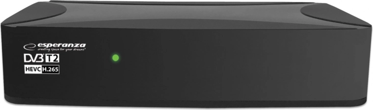 Esperanza DVB-T2 digital set-top box with H.265/HEVC